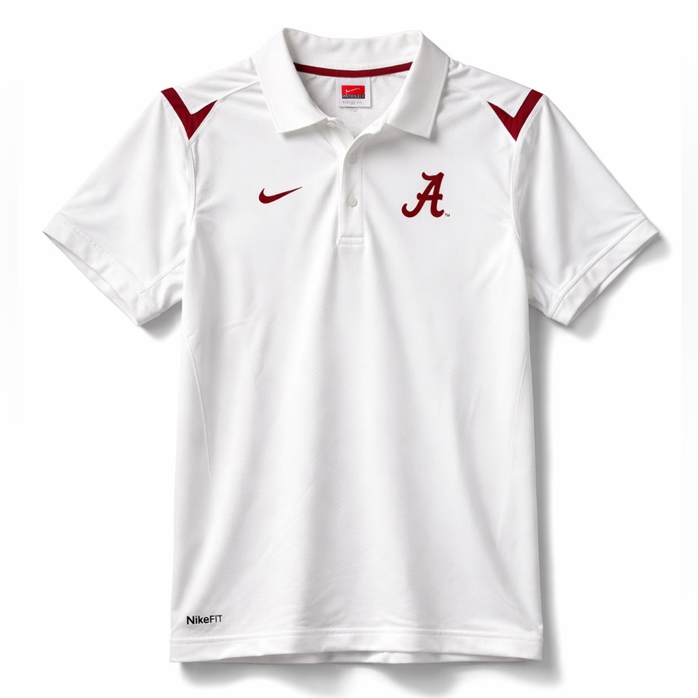 NWT [Nike] Alabama Crimson Tide NCAA NikeFIT Athletic Polo Shirt Top Women’s S